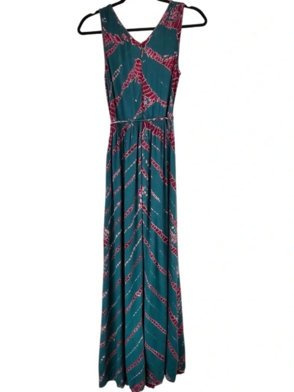 NEW YFB Young Fabulous & Broke Maxi Dress in Dark Teal Savannah Wash Tie Dye S - Picture 2 of 11